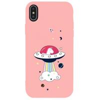 Чохол-накладка TOTO Matt TPU 2mm Print Case Apple iPhone XS Max #17 Ufo Pink