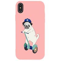 Чохол-накладка TOTO Matt TPU 2mm Print Case Apple iPhone XS Max #2 Dog Skate Pink
