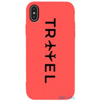 Чохол-накладка TOTO Matt TPU 2mm Print Case Apple iPhone XS Max #45 Travel Orange