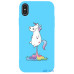 Чохол-накладка TOTO Matt TPU 2mm Print Case Apple iPhone XS Max #30 Unicorn Puk Sky Blue — інтернет магазин All-Ok. фото 1