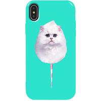 Чохол-накладка TOTO Pure TPU 2mm Print Case Apple iPhone XS Max #9 Cat Candy Mint