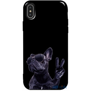 Чохол-накладка TOTO Pure TPU 2mm Print Case Apple iPhone XS Max #80 Cooldog Black