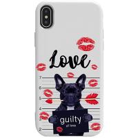 Чохол-накладка TOTO Pure TPU 2mm Print Case Apple iPhone XS Max #39 Dog Kiss White