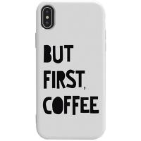 Чохол-накладка TOTO Pure TPU 2mm Print Case Apple iPhone XS Max #41 First Coffee White