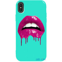 Чохол-накладка TOTO Pure TPU 2mm Print Case Apple iPhone XS Max #32 Lips Mint