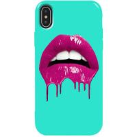 Чохол-накладка TOTO Pure TPU 2mm Print Case Apple iPhone XS Max #32 Lips Mint