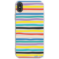 Чохол-накладка TOTO Pure TPU 2mm Print Case Apple iPhone X/XS #19 Stroke White
