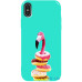 Чохол-накладка TOTO Pure TPU 2mm Print Case Apple iPhone X/XS #35 Flamingo Donats Mint — інтернет магазин All-Ok. фото 1
