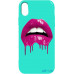 Чохол-накладка TOTO Pure TPU 2mm Print Case Apple iPhone X/XS #32 Lips Mint — інтернет магазин All-Ok. фото 1