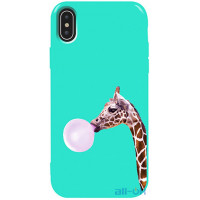 Чохол-накладка TOTO Pure TPU 2mm Print Case Apple iPhone X/XS #37 Giraff Gum Mint