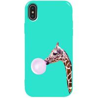 Чохол-накладка TOTO Pure TPU 2mm Print Case Apple iPhone X/XS #37 Giraff Gum Mint