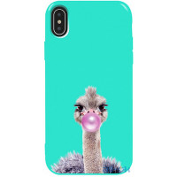Чохол-накладка TOTO Pure TPU 2mm Print Case Apple iPhone X/XS #38 Ostrich Gum Mint
