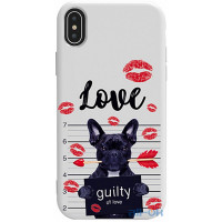 Чохол-накладка TOTO Pure TPU 2mm Print Case Apple iPhone X/XS #39 Dog Kiss White