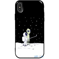 Чохол-накладка TOTO Pure TPU 2mm Print Case Apple iPhone X/XS #40 Ufo Moon Black