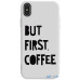 Чохол-накладка TOTO Pure TPU 2mm Print Case Apple iPhone X/XS #41 First Coffee White — інтернет магазин All-Ok. фото 1