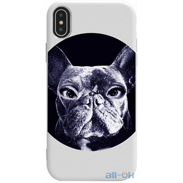 Чохол-накладка TOTO Pure TPU 2mm Print Case Apple iPhone X/XS #74 Dogbz White