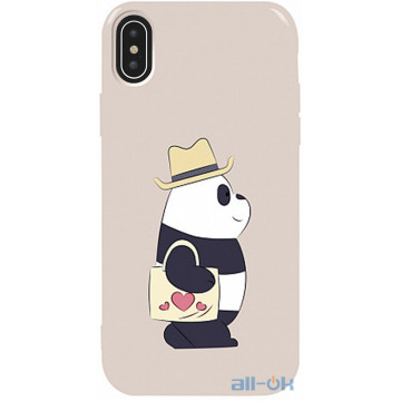Чохол-накладка TOTO Pure TPU 2mm Print Case Apple iPhone X/XS #69 Pandabag Stone