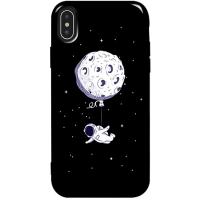 Чохол-накладка TOTO Pure TPU 2mm Print Case Apple iPhone X/XS #47 Space Moon Black