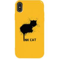 Чохол-накладка TOTO Pure TPU 2mm Print Case Apple iPhone X/XS #48 Inkcat Yellow