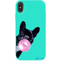 Чохол-накладка TOTO Pure TPU 2mm Print Case Apple iPhone X/XS #75 Bubbledog Mint