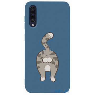 Чохол-накладка TOTO Matt TPU 2mm Print Case Samsung Galaxy A30s/A50/A50s #62 Catzad Navy Blue