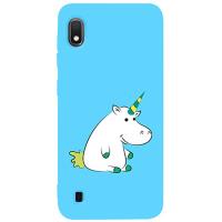 Чохол-накладка TOTO Matt TPU 2mm Print Case Samsung Galaxy A10 #1 Unicorn Circle Sky Blue