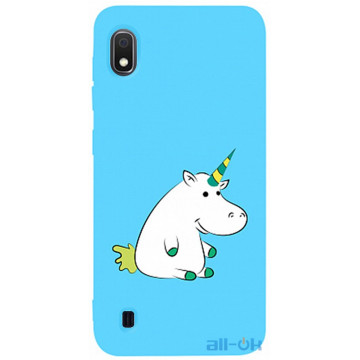 Чохол-накладка TOTO Matt TPU 2mm Print Case Samsung Galaxy A10 #1 Unicorn Circle Sky Blue