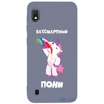 Чохол-накладка TOTO Matt TPU 2mm Print Case Samsung Galaxy A10 #20 Unicorn Drink Lavander Grey