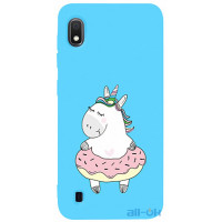 Чохол-накладка TOTO Matt TPU 2mm Print Case Samsung Galaxy A10 #3 Unicorn Donut Sky Blue