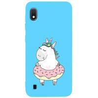 Чохол-накладка TOTO Matt TPU 2mm Print Case Samsung Galaxy A10 #3 Unicorn Donut Sky Blue
