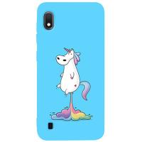 Чохол-накладка TOTO Matt TPU 2mm Print Case Samsung Galaxy A10 #30 Unicorn Puk Sky Blue