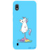 Чохол-накладка TOTO Matt TPU 2mm Print Case Samsung Galaxy A10 #30 Unicorn Puk Sky Blue — інтернет магазин All-Ok. фото 1