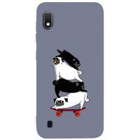 Чохол-накладка TOTO Matt TPU 2mm Print Case Samsung Galaxy A10 #51 Mops Skate Lavander Grey