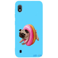 Чохол-накладка TOTO Matt TPU 2mm Print Case Samsung Galaxy A10 #34 Dog Donat Sky Blue