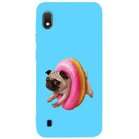 Чохол-накладка TOTO Matt TPU 2mm Print Case Samsung Galaxy A10 #34 Dog Donat Sky Blue
