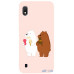 Чохол-накладка TOTO Matt TPU 2mm Print Case Samsung Galaxy A10 #66 Bear Icecreame Sand pink — інтернет магазин All-Ok. фото 1
