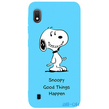 Чохол-накладка TOTO Matt TPU 2mm Print Case Samsung Galaxy A10 #64 Snoopy Sky Blue