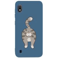 Чохол-накладка TOTO Matt TPU 2mm Print Case Samsung Galaxy A10 #62 Catzad Navy Blue