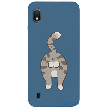 Чохол-накладка TOTO Matt TPU 2mm Print Case Samsung Galaxy A10 #62 Catzad Navy Blue