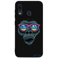 Чохол-накладка TOTO Matt TPU 2mm Print Case Samsung Galaxy A20/A30 #67 Monkey Glass Black