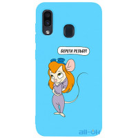 Чохол-накладка TOTO Matt TPU 2mm Print Case Samsung Galaxy A20/A30 #72 Rezba Sky Blue