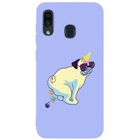 Чохол-накладка TOTO Matt TPU 2mm Print Case Samsung Galaxy A20/A30 #77 Kakedog Light Purple