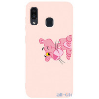 Чохол-накладка TOTO Matt TPU 2mm Print Case Samsung Galaxy A20/A30 #54 Pink Pantera Sand pink