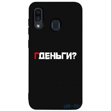 Чохол-накладка TOTO Matt TPU 2mm Print Case Samsung Galaxy A20/A30 #61 Gdedengi Black