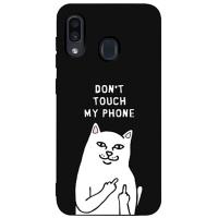 Чохол-накладка TOTO Matt TPU 2mm Print Case Samsung Galaxy A20/A30 #58 Cat Dontouch Black