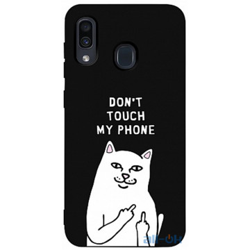 Чохол-накладка TOTO Matt TPU 2mm Print Case Samsung Galaxy A20/A30 #58 Cat Dontouch Black