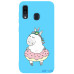Чохол-накладка TOTO Matt TPU 2mm Print Case Samsung Galaxy A20/A30 #3 Unicorn Donut Sky Blue — інтернет магазин All-Ok. фото 1