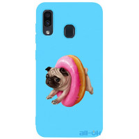 Чохол-накладка TOTO Matt TPU 2mm Print Case Samsung Galaxy A20/A30 #34 Dog Donat Sky Blue