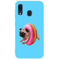 Чохол-накладка TOTO Matt TPU 2mm Print Case Samsung Galaxy A20/A30 #34 Dog Donat Sky Blue