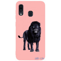 Чохол-накладка TOTO Matt TPU 2mm Print Case Samsung Galaxy A20/A30 #36 Blacklion Pink